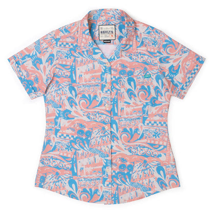 RSVLTS XS RSVLTS Women's Short Sleeve Shirt Positano – Women's KUNUFLEX Short Sleeve Shirt Positano – Women's KUNUFLEX Short Sleeve Shirt