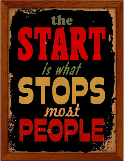 Poster Hub The Start Motivational Art Decor