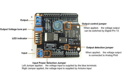 Power Shield for Arduino by DFRobot - The Pi Hut