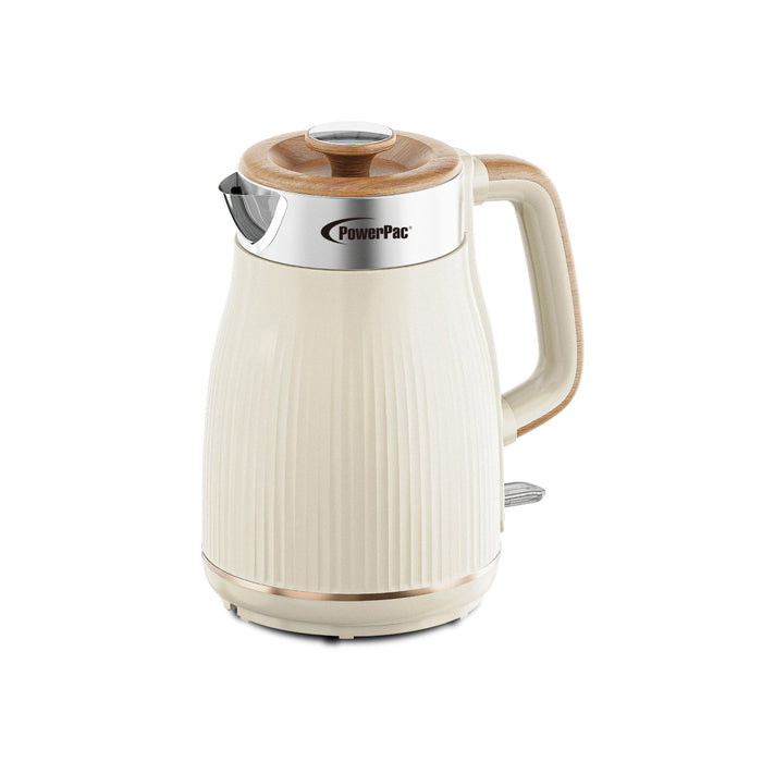 PowerPac Cordless Kettle Jug, Electric Kettle Jug 1.8L Cool Touch Insulation (PPJ2030)White