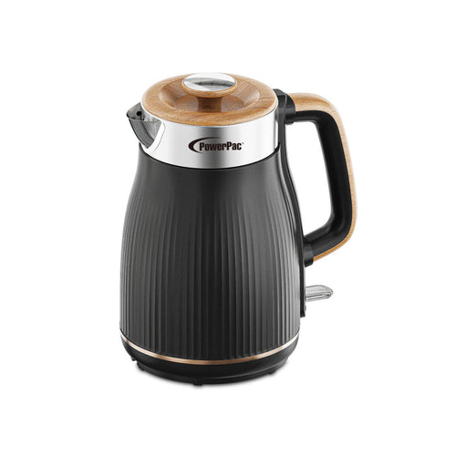 PowerPac Cordless Kettle Jug, Electric Kettle Jug 1.8L Cool Touch Insulation (PPJ2030)Black