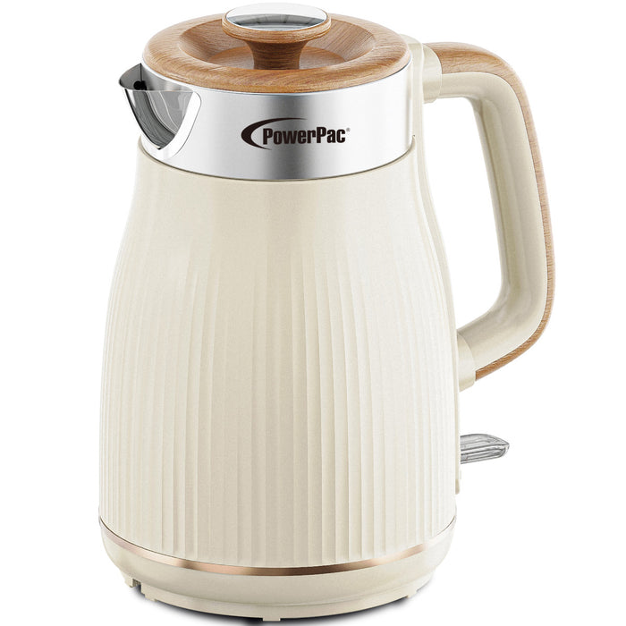 PowerPac Cordless Kettle Jug, Electric Kettle Jug 1.8L Cool Touch Insulation (PPJ2030)White