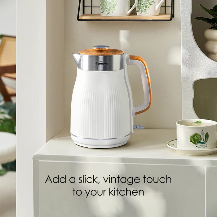 PowerPac Cordless Kettle Jug, Electric Kettle Jug 1.8L Cool Touch Insulation (PPJ2030)Black