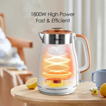 PowerPac Cordless Kettle Jug, Electric Kettle Jug 1.8L Cool Touch Insulation (PPJ2030)Black