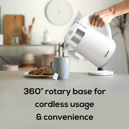 PowerPac Cordless Kettle Jug Kettle 0.6L (PPJ2016BK)