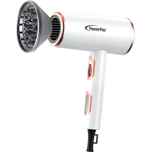 PowerPac DC High Speed Motor Hair Dryer with Diffuser, 2200W (PPH1327A)