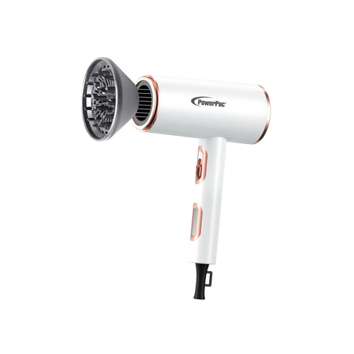 PowerPac DC High Speed Motor Hair Dryer with Diffuser, 2200W (PPH1327A)