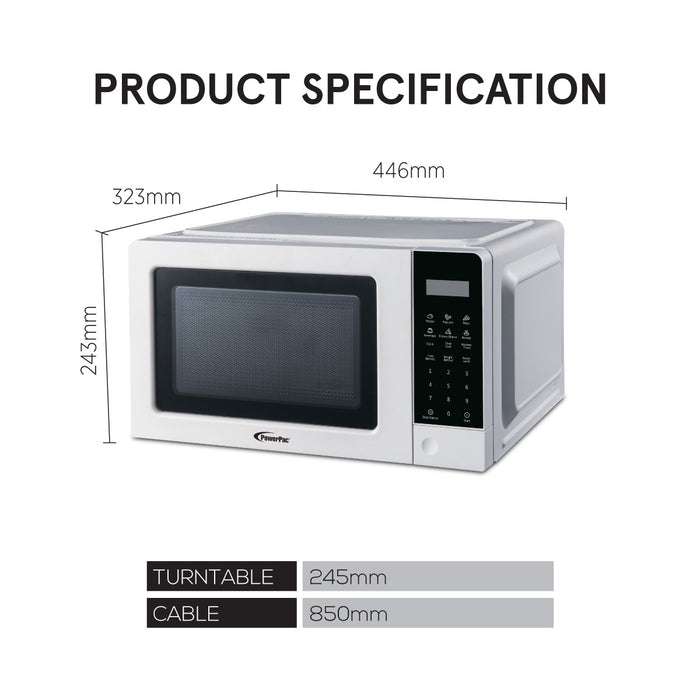 PowerPac Digital Microwave Oven 20L (PPT766)