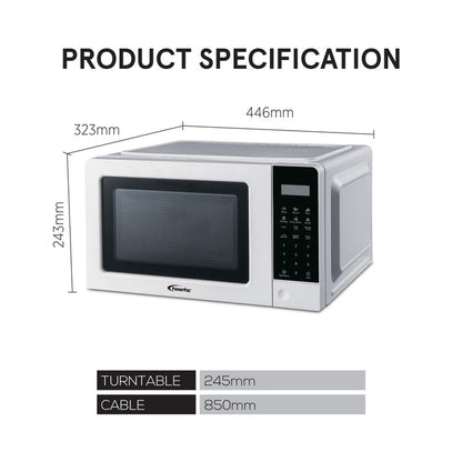 PowerPac Digital Microwave Oven 20L (PPT766)