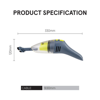 PowerPac Handheld Vacuum Cleaner,  Wet & Dry Vacuum Cleaner, Vacuum Cleaner With HEPA Filter (PPV605)