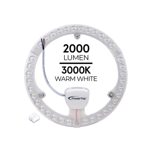 PowerPac LED Ceiling Lamp, Round Light, Circular Tube  24 Watts Warm white (PPC240WW)