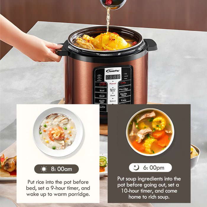 PowerPac Pressure Cooker Electric With Stainless Steel Pot 4L (PPC411+SSPOT)