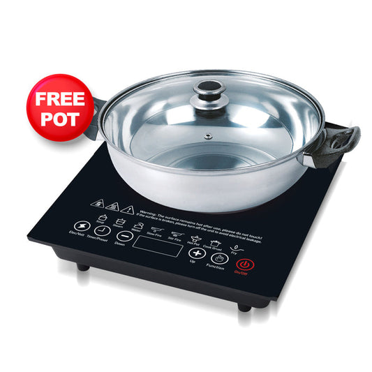 PowerPac Steamboat Induction Cooker with Stainless Steel Pot (PPIC888A)