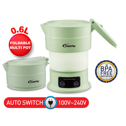 PowerPac Travel Jug, Universal Kettle Jug, 110V -240V Travel Jug, Foldable Jug , Kettle Jug(PPJ2024)