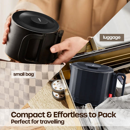 PowerPac Travel Jug, Universal Kettle Jug, Travel Jug, Stainless Steel Multi Cooker, Foldable Jug, Kettle Jug (PPJ2025)