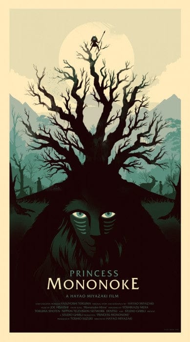 Princess Mononoke-Olly Moss-poster