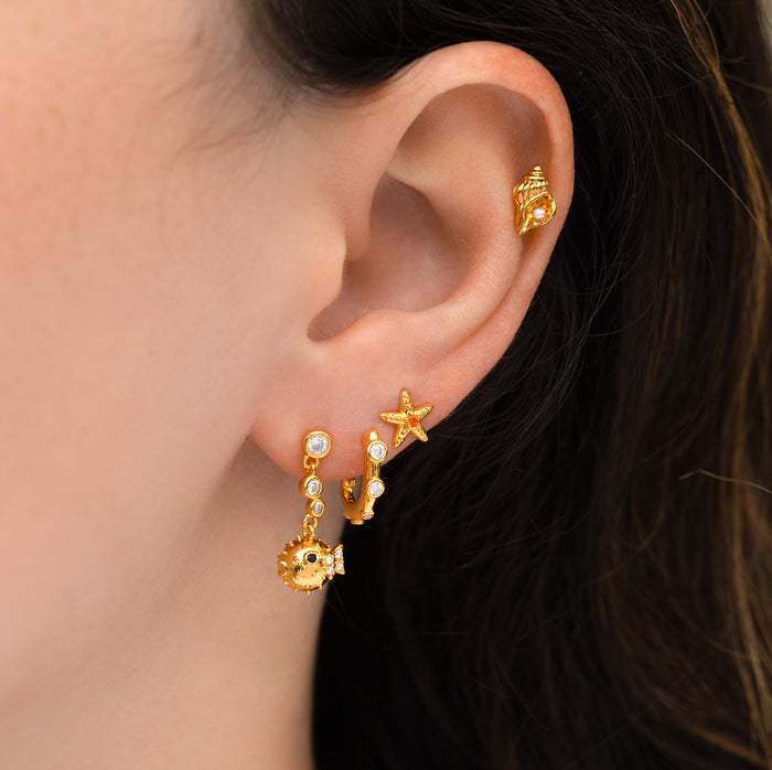 Pufferfish Dangle Earrings