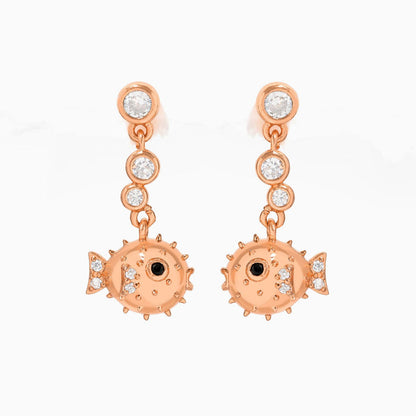 Pufferfish Dangle Earrings