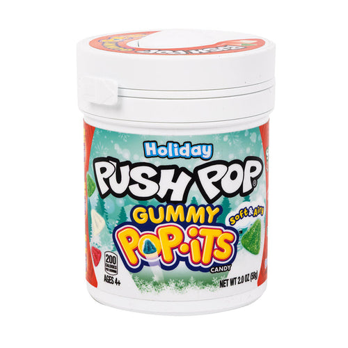Push Pop Assorted Holiday Gummy Candy Pops - 24 Count