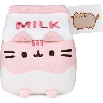 Pusheen 6 Inch Strawberry Milk Sips Plush Toy - Owl & Goose Gifts