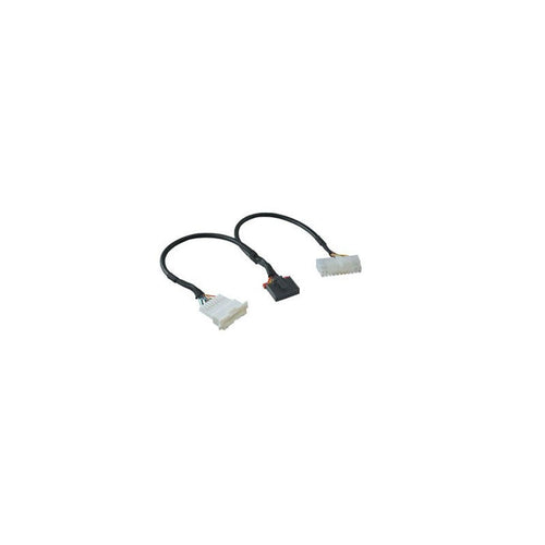 A black 9-pin adapter cable with white connectors on both ends.