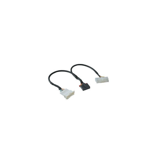 A black 9-pin adapter cable with white connectors on both ends.