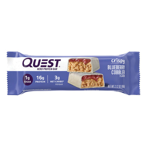 Quest Hero Blueberry Cobbler Protein Bars - 12 Count 2.12 OZ