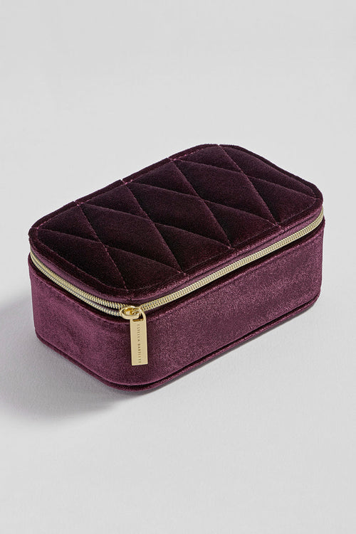 Quilted Lid Mini Jewellery Box