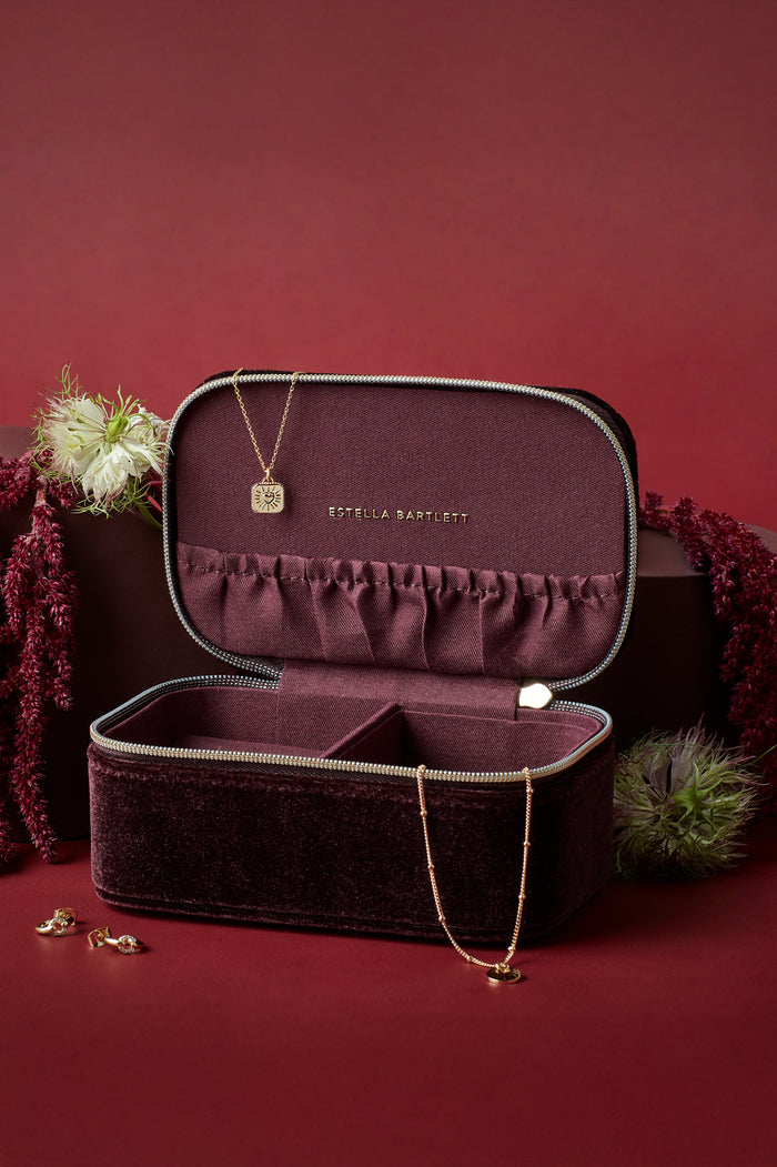 Quilted Lid Mini Jewellery Box