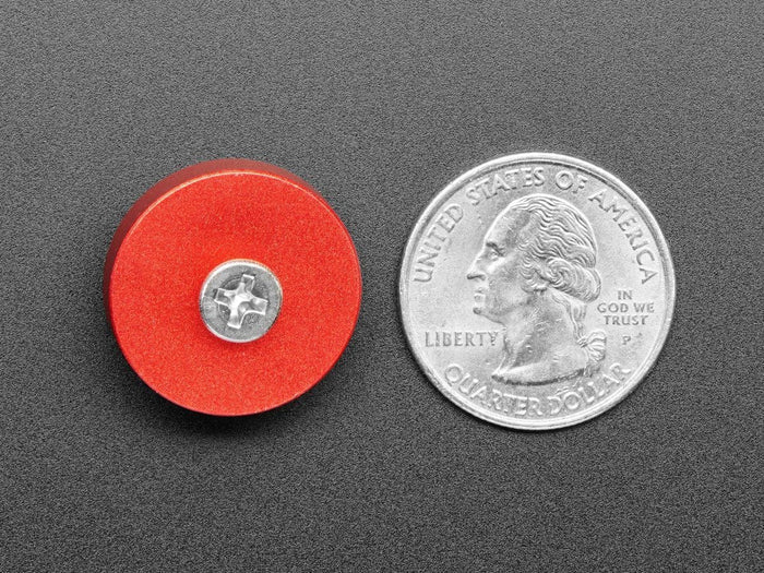 Red Anodized Aluminum Bumper Feet - Pack of 2 by The Pi Hut - The Pi Hut