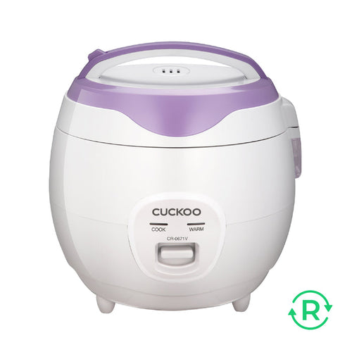 Refurbished B grade 6-Cup Basic Rice Cooker (CR-0671V)