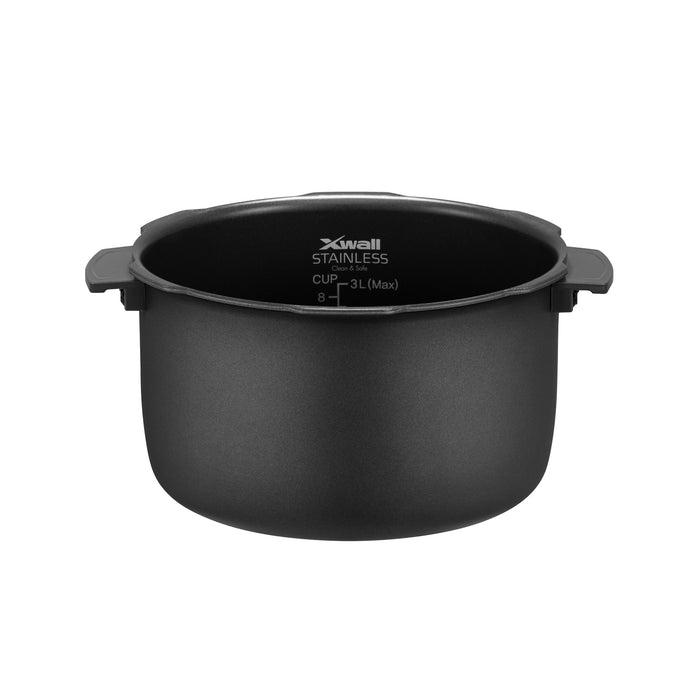 Cuckoo X-Wall stainless replacement inner pot with handles. (INNERPOT-CMC-ASB/QSB50)