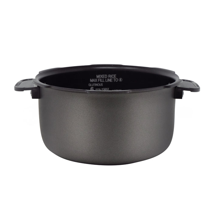 Cuckoo nonstick replacement inner pot with side handles and capacity markings. (INNERPOT-CRP-FA06)