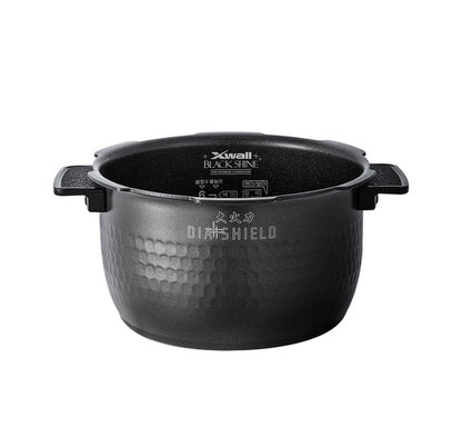 Cuckoo Dia Shield replacement inner pot with X-Wall Black Shine coating and textured exterior. (INNERPOT-CRP-HZ06)