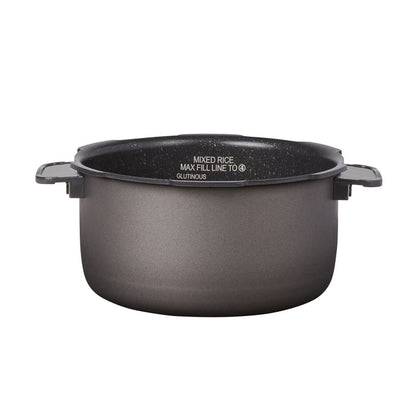Replacement nonstick inner cooking pot with side handles for a Cuckoo rice cooker. (INNERPOT-CRP-J06)