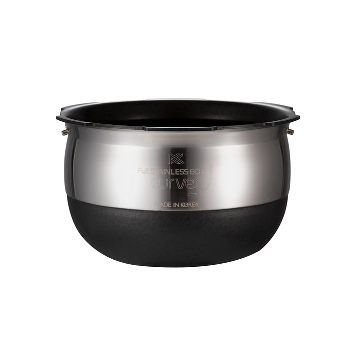 Cuckoo Full Stainless Eco curved nonstick replacement inner pot. (INNERPOT-CRP-JHVR10)