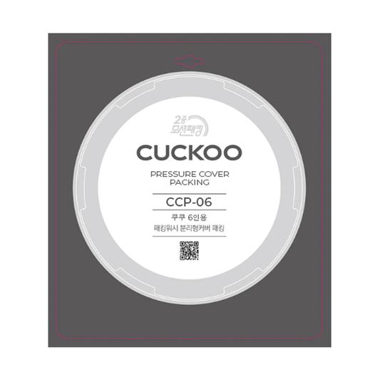 New Cuckoo pressure cover packing for 6-cup rice cookers (model CCP-06) in retail packaging. (CCP-06)