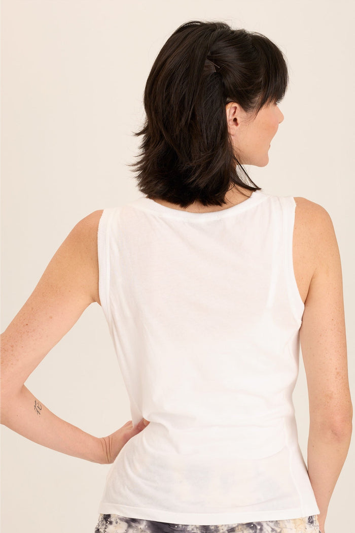 Wearables Rexel Jersey Rib Insert Shirred Tank