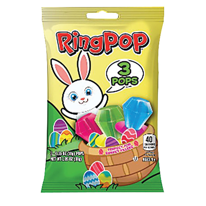 Ring Pop Easter Lollipop Peg Bag - 12 Count