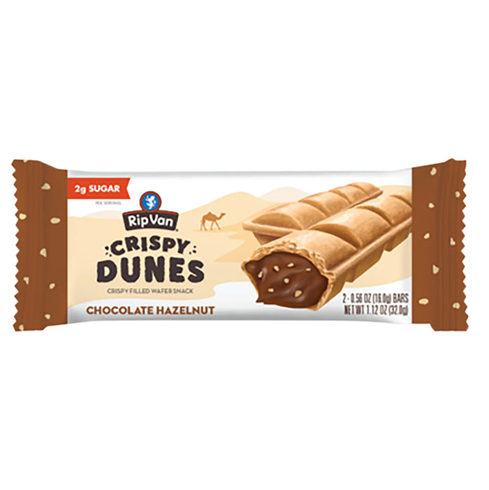 RIP VAN Vanilla Crispy Dunes Chocolate Hazelnut Candy Bar - 12 Count