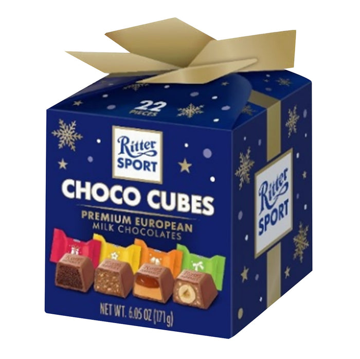 Ritter Sport Holiday Chocolate Cubes Candy - 6 Count
