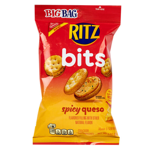 Ritz Bits Spicy Queso Cracker Sandwiches Big Bag - 12 Count