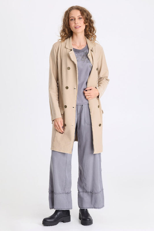 XCVI Roda Twill Knit Long Jacket
