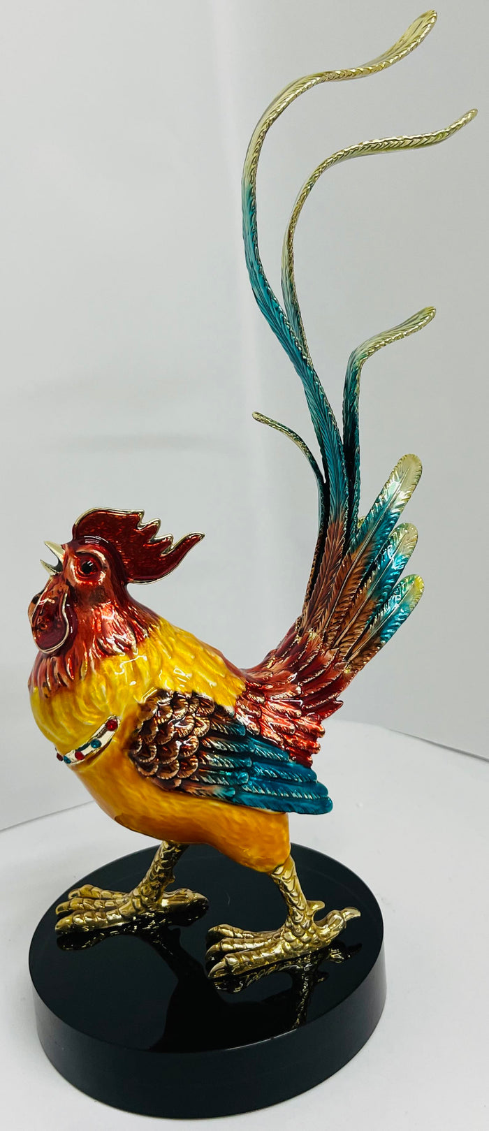 Rooster Display Brass