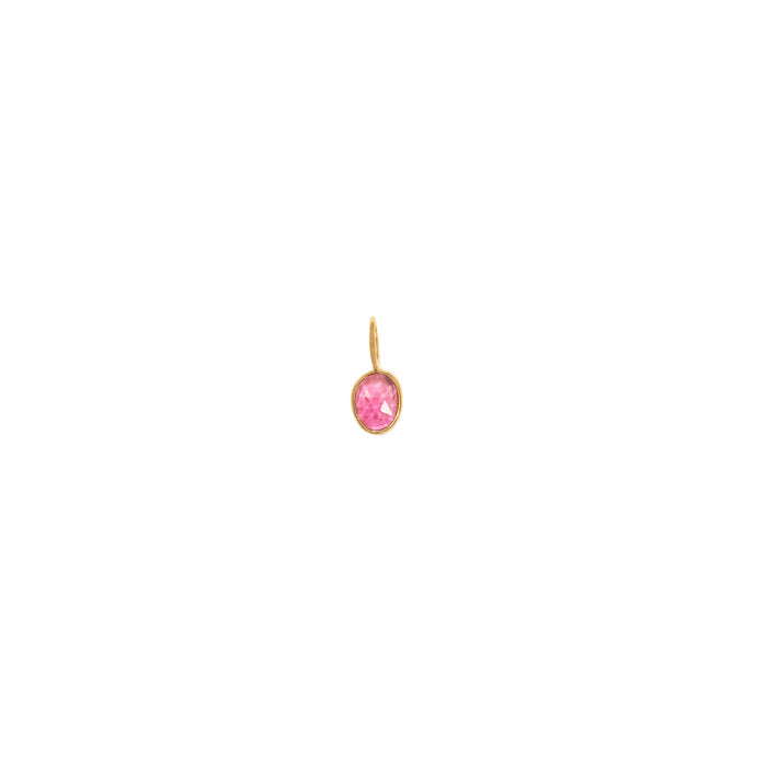 Rosecut Pink Tourmaline Gem Charm