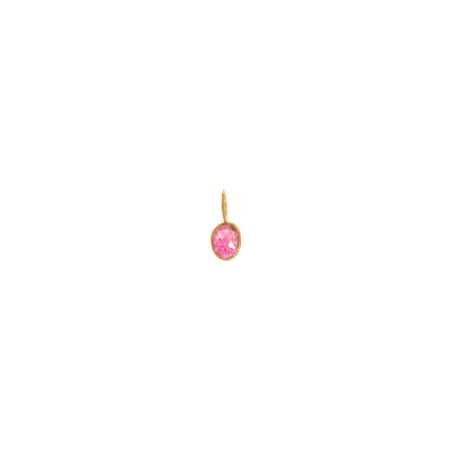 Rosecut Pink Tourmaline Gem Charm