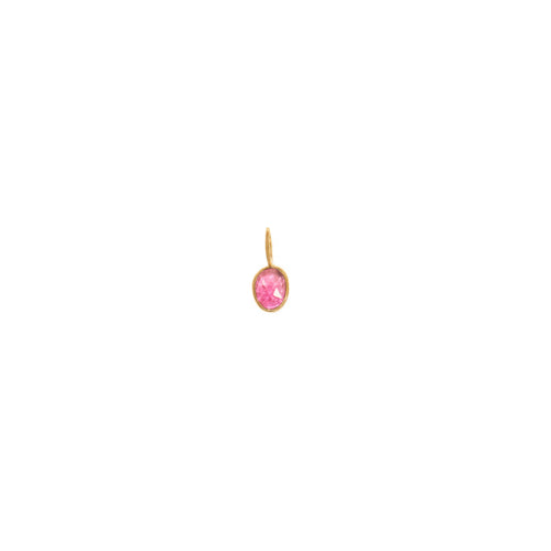 Rosecut Pink Tourmaline Gem Charm