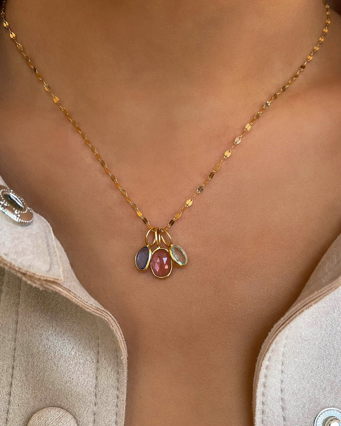 Rosecut Pink Tourmaline Gem Charm