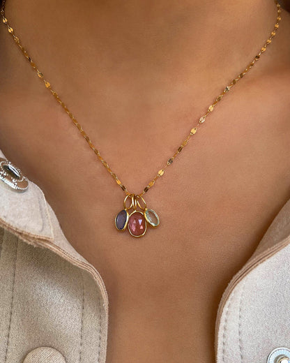 Rosecut Pink Tourmaline Gem Charm