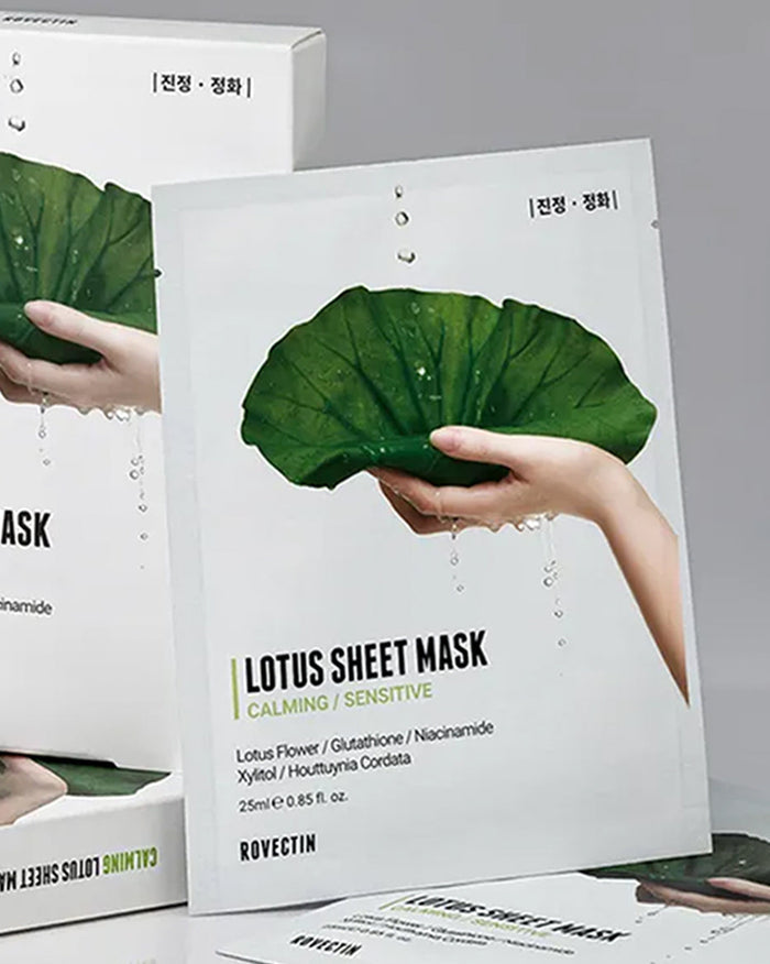 ROVECTIN Clean Lotus Water Calming Sheet Mask